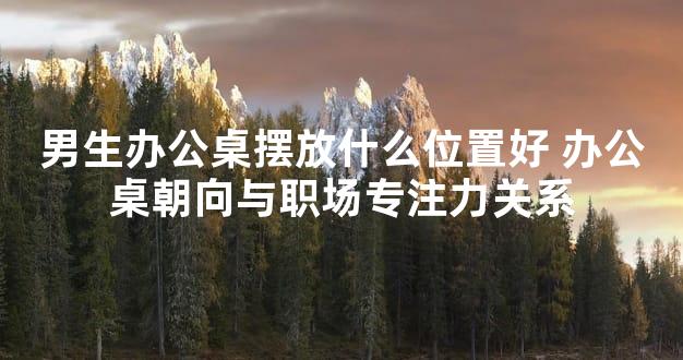 男生办公桌摆放什么位置好 办公桌朝向与职场专注力关系